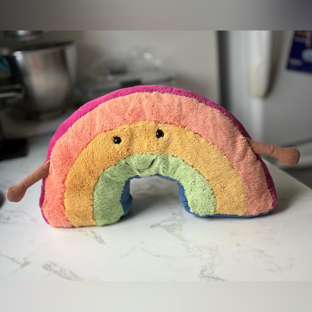 Jellycat Rainbow Stuffed Animal - Pink, Orange, Green, Blue